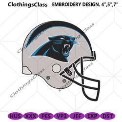 Carolina Panthers helmet embroidery file, Carolina Panthers helmets embroidery design file