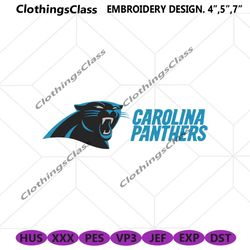 Carolina Panthers logo NFL Embroidery, Carolina Panthers Embroidery Download File
