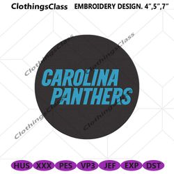 Carolina Panthers Embroidery Download File, Carolina Panthers Machine Embroidery