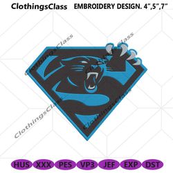 Superhero Carolina Panthers logo NFL Embroidery Design, NFL Embroidery Files