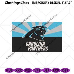 Carolina Panthers logo Embroidery Design, Carolina Panthers Symbol Embroidery files