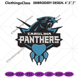 Carolina Panthers Embroidery Design, NFL Embroidery Designs, Carolina Panthers file
