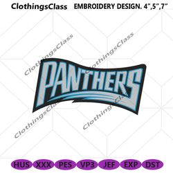 Carolina Panthers logo NFL Embroidery Design, NFL Embroidery File design