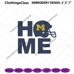 Michigan Wolverines Machine Embroidery, Michigan Wolverines Football Logo Embroidery Design