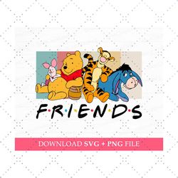 bear and friends svg, family vacation svg, honey bear with friends svg