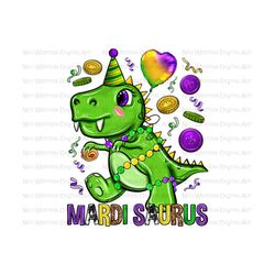 Mardi Saurus png sublimation design download, Dinosaur png, Mardi Gras Dinosaur png, western Mardi Gras png, sublimate d