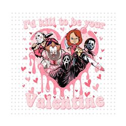 Horror Valentine PNG, Valentine Killer Story Png, Valentines Vibes Png, Killer Character Movie Love Png, Horror Characte