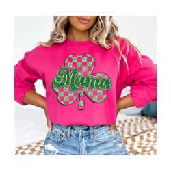 Mama St Patricks Day PNG Sublimation Design, Retro St Pattys Day png 1