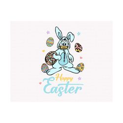 Happy Easter Svg, Duck Easter Svg, Easter Egg Svg, Easter Bunny Ears Svg