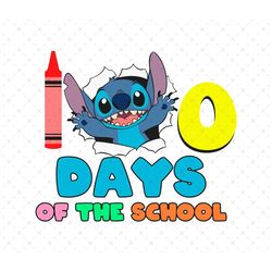 Stitch Png, Stitch 100 Days Of School Png, 193