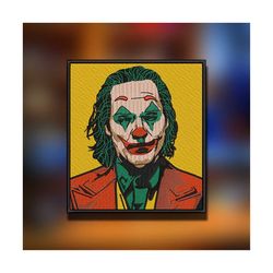 Joker Comic Evil Clown Embroidery Design