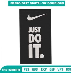 Nike Just Do It Embroidery Designs File Nike x Naruto Machine Embroidery Designs