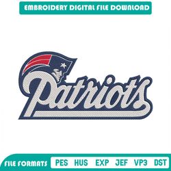 Patriots Logo Embroidery Designs File, New England Patriots