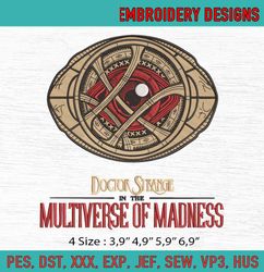 Doctor Strange In The Multiverse Of Madness Machine Embroidery Digitizing Design File
