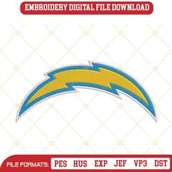 Los Angeles Chargers Logo Embroidery Files