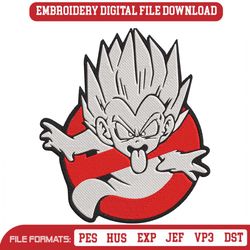 Gotenks Ghost Ban Embroidery Designs File