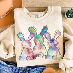 Bunny Easter PNG Download, Glitter Bunny PNG, 12