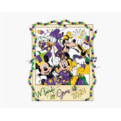 Mardi Gras 2024 PNG, Fat Tuesday Png, Mardi Gras Png, Magical Mardi Gras Png, Mardi Gras Shirt Design, Mouse And Friends