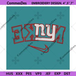 New York Giants Reverse Nike Embroidery Design Download File