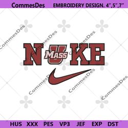 Nike Massachusetts Minutemen Swoosh Embroidery Design Download File