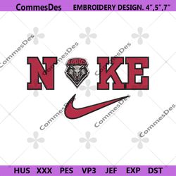 Nike New Mexico Lobos Swoosh Embroidery Design Download File