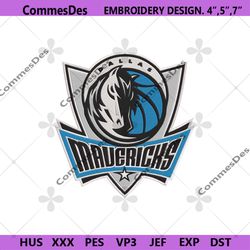 Dallas Mavericks NBA Team Embroidery Design File