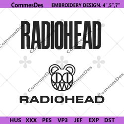 Radio Head Logo Rock Band Embroidery Design Download File