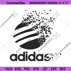 Adidas Faded Logo Embroidery Instant Download