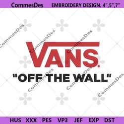 Vans Of The Wall Simple Logo Embroidery Download File