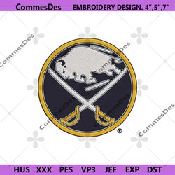 Buffalo Sabres Embroidery File, NHL Buffalo Sabres Design Download