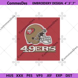 San Francisco 49ers Football Embroidery Design, NFL San Francisco 49ers Design