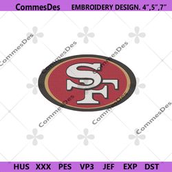 San Francisco 49ers Logo NFL Embroidery Design, San Francisco 49ers Embroidery File
