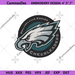 Philadelphia Eagles Cheerleader NFL Embroidery, Philadelphia Eagles Embroidery Download File