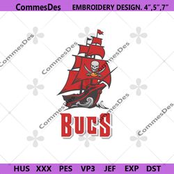 Tampa Bay Buccaneers NFL Embroidery, NFL Football Embroidery Designs