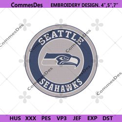 Seattle Seahawks NFL Embroidery, NFL Football Embroidery Designs