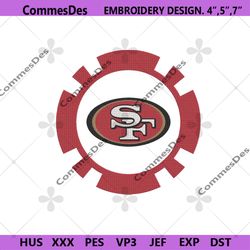 San Francisco 49ers Logo Embroidery Design, San Francisco 49ers Symbol Embroidery Files