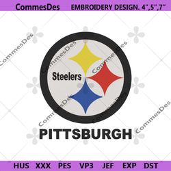 Pittsburgh Steelers Embroidery Design, NFL Embroidery Designs, Pittsburgh Steelers Embroidery Instant File