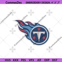 NFL Tennessee Titans Team Embroidery Files, Tennessee Titans File Embroidery