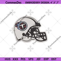 Tennessee Titans Football Helmet Logo Machine Embroidery