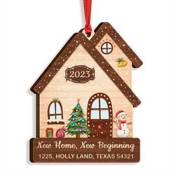 First Christmas In New Home Personalized Ornament