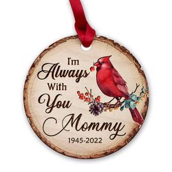 Personalized Wood Ornament Memorial Mom In Heaven