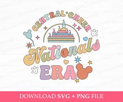 Central Cheer Nationals 2024 Svg, Magical Kingdom Svg, Retro Mouse Head and Hands Svg, Cheer 2024 Svg, Png Svg Files For