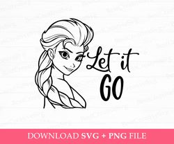 Let It Go Svg, Princess Svg, Family Trip Svg, Vacay Mode, Family Vacation Svg, Cute Princess Quote Svg, Png Svg Files Fo