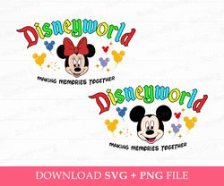 Making Family Memories Svg, Family Vacation Svg, Mouse Couple Svg, Family Trip Svg, Magical Kingdom Svg, Vacay Mode, Png