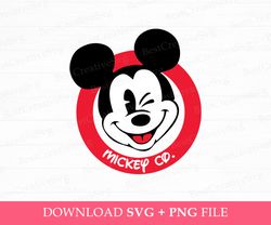 Winking Cute Mouse Svg, Family Trip Svg, Family Vacation Svg, Happy Mouse Svg, Magical Kingdom, Vacay Mode, Png Svg File