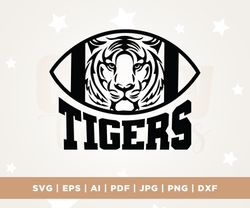 Tigers Football Design svg, mom svg, Cricut, Png, Svg, sublimation, football svg, tigers pride, silhouette, cut file, in