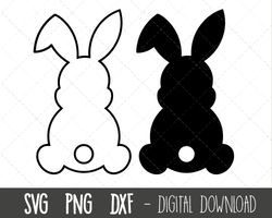 Easter bunny SVG, bunny svg, easter svg, rabbit svg, bunny silhouette svg, bunny ears svg, buuny outline svg, cricut sil