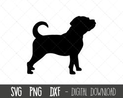 Puggle svg, dog svg, Puggle silhouette, Puggle outline png, Puggle clipart, dog pet png, dxf, Puggle breed cricut silhou