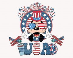Retro USA Svg, Happy 4th of July Svg, Dog Head Svg, July 4th Svg, America Svg, Fourth of July Svg, American Flag Svg, In
