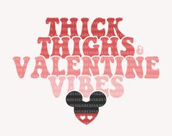 Thick Thighs Valentine Vibes Svg, Mouse Valentine Svg, Funny Valentines Day, Retro Valentines Svg, Valentines Couple shi